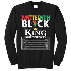 Juneteenth Black King Nutritional Facts Freedom Day Black History Month Dream Sweatshirt