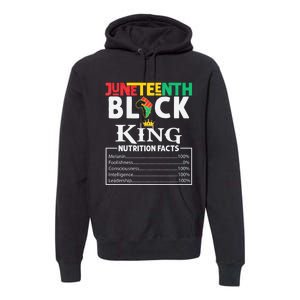 Juneteenth Black King Nutritional Facts Freedom Day Black History Month Dream Premium Hoodie