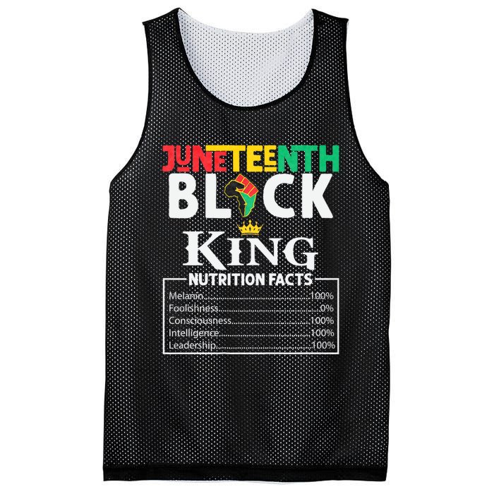 Juneteenth Black King Nutritional Facts Freedom Day Black History Month Dream Mesh Reversible Basketball Jersey Tank