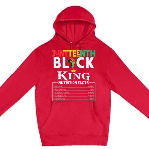 Juneteenth Black King Nutritional Facts Freedom Day Black History Month Dream Premium Pullover Hoodie