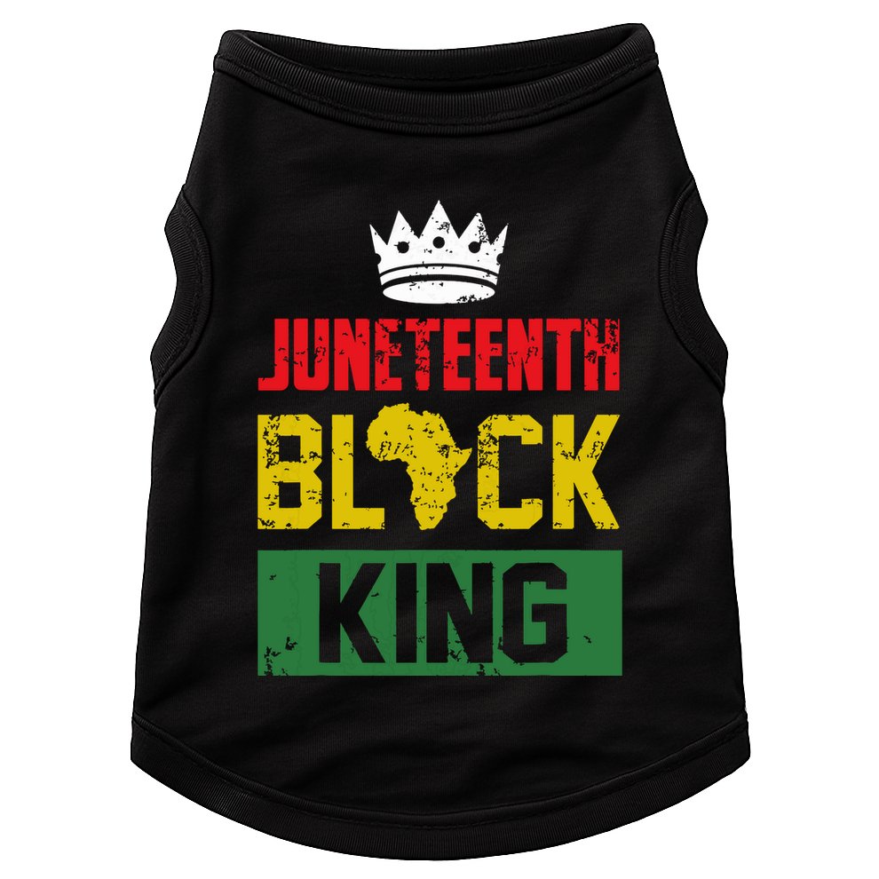 Juneteenth Black King Nutritional Facts Boy Juneteenth Doggie Tank