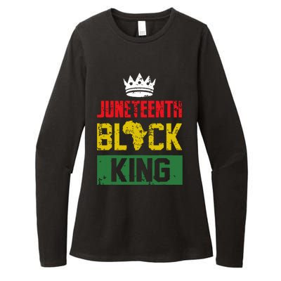 Juneteenth Black King Nutritional Facts Boy Juneteenth Womens CVC Long Sleeve Shirt