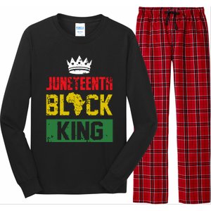 Juneteenth Black King Nutritional Facts Boy Juneteenth Long Sleeve Pajama Set