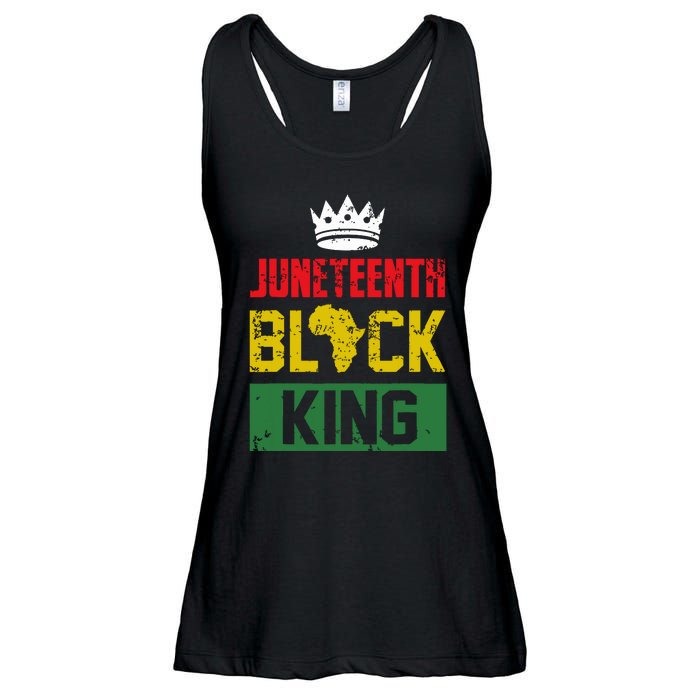 Juneteenth Black King Nutritional Facts Boy Juneteenth Ladies Essential Flowy Tank