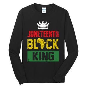 Juneteenth Black King Nutritional Facts Boy Juneteenth Tall Long Sleeve T-Shirt