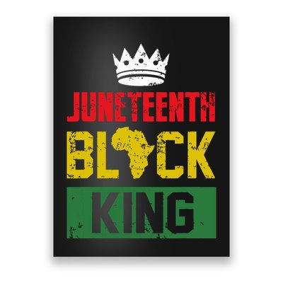 Juneteenth Black King Nutritional Facts Boy Juneteenth Poster