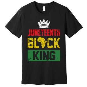 Juneteenth Black King Nutritional Facts Boy Juneteenth Premium T-Shirt