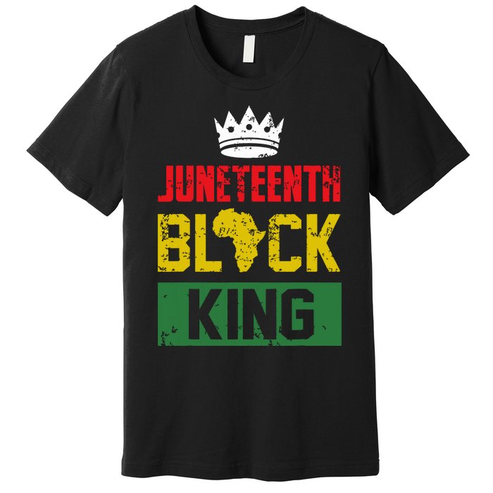 Juneteenth Black King Nutritional Facts Boy Juneteenth Premium T-Shirt