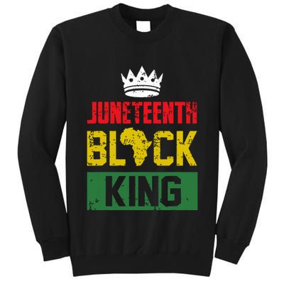 Juneteenth Black King Nutritional Facts Boy Juneteenth Tall Sweatshirt