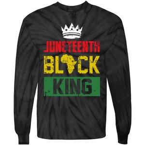 Juneteenth Black King Nutritional Facts Boy Juneteenth Tie-Dye Long Sleeve Shirt