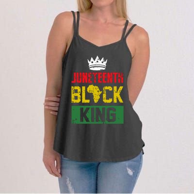 Juneteenth Black King Nutritional Facts Boy Juneteenth Women's Strappy Tank