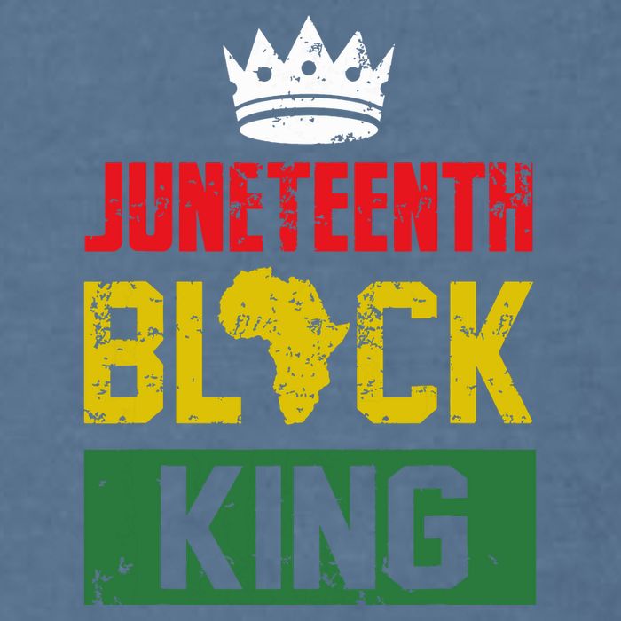 Juneteenth Black King Nutritional Facts Boy Juneteenth Garment-Dyed Sweatshirt