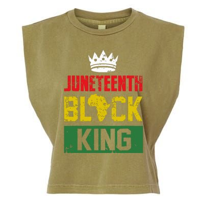 Juneteenth Black King Nutritional Facts Boy Juneteenth Garment-Dyed Women's Muscle Tee