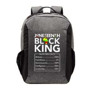 Juneteenth Black King Nutritional Facts Melanin Father Vector Backpack