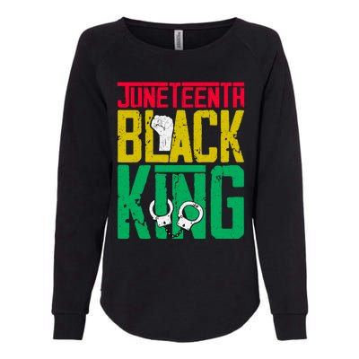 Juneteenth Black King Celebration Graphic Womens California Wash Sweatshirt