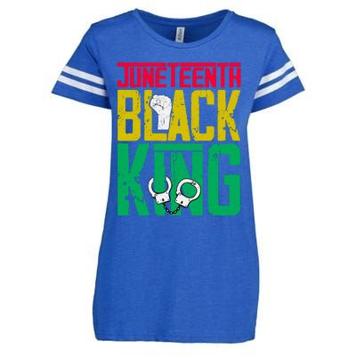 Juneteenth Black King Celebration Graphic Enza Ladies Jersey Football T-Shirt