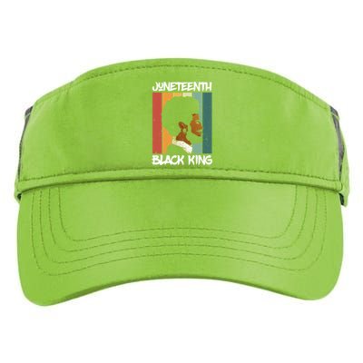 Juneteenth Black King African American Father Black Dad Gift Adult Drive Performance Visor