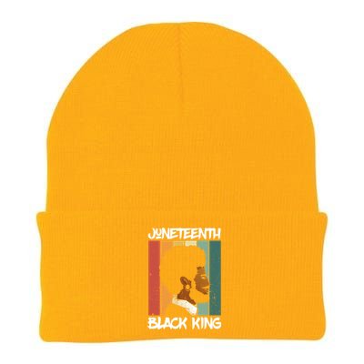 Juneteenth Black King African American Father Black Dad Gift Knit Cap Winter Beanie