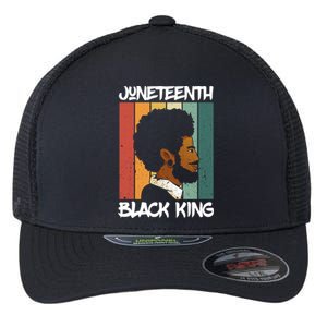 Juneteenth Black King African American Father Black Dad Gift Flexfit Unipanel Trucker Cap