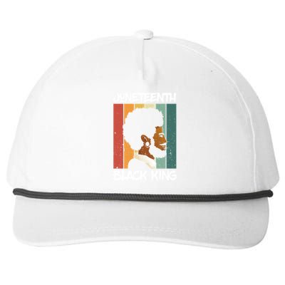 Juneteenth Black King African American Father Black Dad Gift Snapback Five-Panel Rope Hat