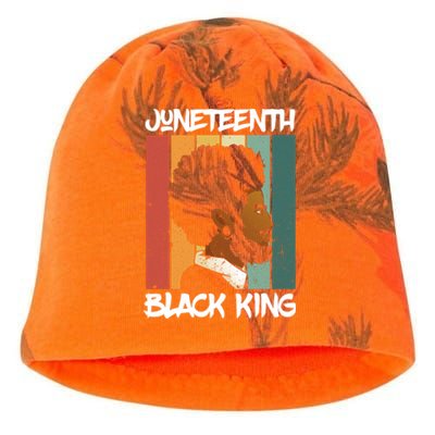 Juneteenth Black King African American Father Black Dad Gift Kati - Camo Knit Beanie