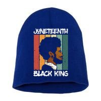 Juneteenth Black King African American Father Black Dad Gift Short Acrylic Beanie