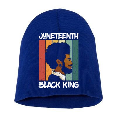 Juneteenth Black King African American Father Black Dad Gift Short Acrylic Beanie