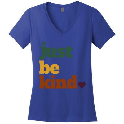 Just Be Kind Gift Women's V-Neck T-Shirt