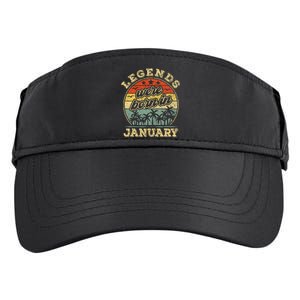 January Birthday Legends Were Born In January Adult Drive Performance Visor