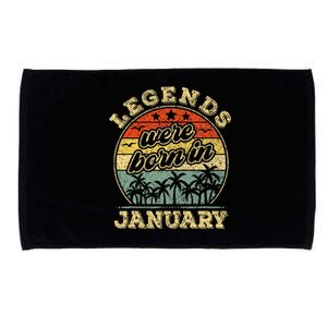 January Birthday Legends Were Born In January Microfiber Hand Towel