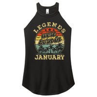 January Birthday Legends Were Born In January Women's Perfect Tri Rocker Tank