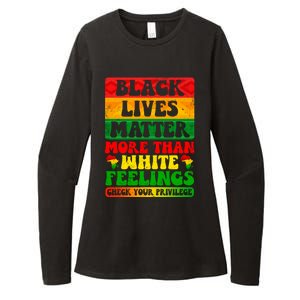 Juneteenth Black Lives Matter More Than White Feelings Gift Womens CVC Long Sleeve Shirt