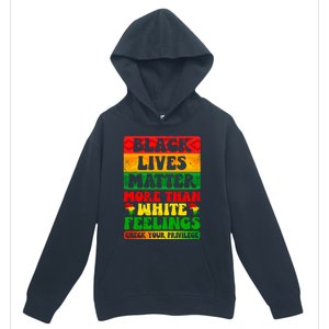 Juneteenth Black Lives Matter More Than White Feelings Gift Urban Pullover Hoodie