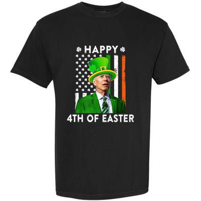 Joe Biden Leprechaun Happy 4th Of Easter Funny Patricks Day Gift Garment-Dyed Heavyweight T-Shirt