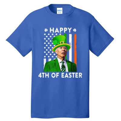 Joe Biden Leprechaun Happy 4th Of Easter Funny Patricks Day Gift Tall T-Shirt