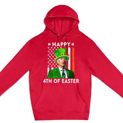 Joe Biden Leprechaun Happy 4th Of Easter Funny Patricks Day Gift Premium Pullover Hoodie