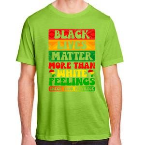 Juneteenth Black Lives Matter More Than White Feelings Gift Adult ChromaSoft Performance T-Shirt