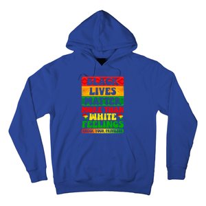 Juneteenth Black Lives Matter More Than White Feelings Gift Hoodie