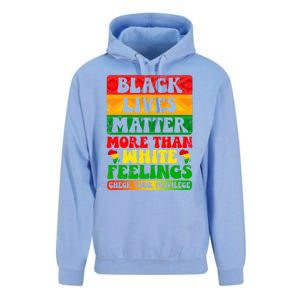 Juneteenth Black Lives Matter More Than White Feelings Gift Unisex Surf Hoodie