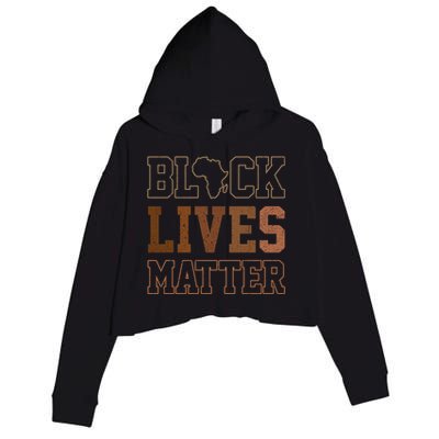 Juneteenth Black Lives Matter Blm Black History Funny Gift Crop Fleece Hoodie