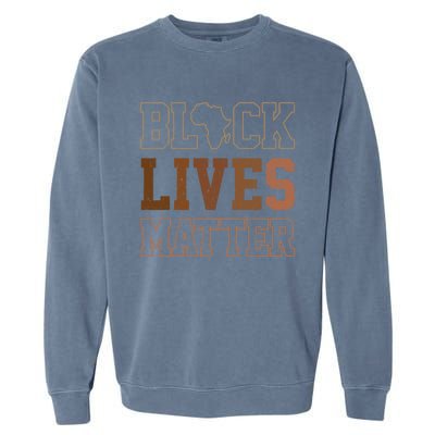 Juneteenth Black Lives Matter Blm Black History Funny Gift Garment-Dyed Sweatshirt