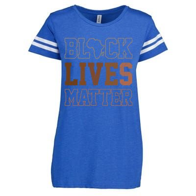 Juneteenth Black Lives Matter Blm Black History Funny Gift Enza Ladies Jersey Football T-Shirt