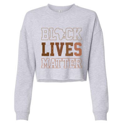 Juneteenth Black Lives Matter Blm Black History Funny Gift Cropped Pullover Crew