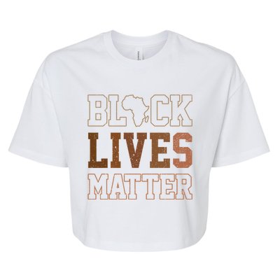 Juneteenth Black Lives Matter Blm Black History Funny Gift Bella+Canvas Jersey Crop Tee