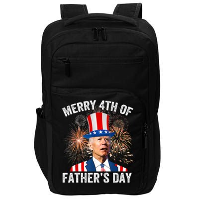 Joe Biden Merry 4th Of Father's Day Funny 4th Of July Impact Tech Backpack