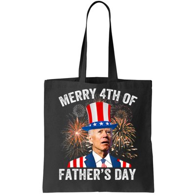 Joe Biden Merry 4th Of Father's Day Funny 4th Of July Tote Bag