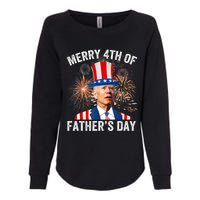 Joe Biden Merry 4th Of Father's Day Funny 4th Of July Womens California Wash Sweatshirt