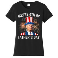 Joe Biden Merry 4th Of Father's Day Funny 4th Of July Women's T-Shirt