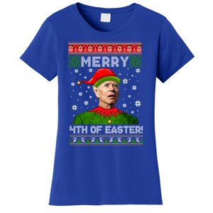 Joe Biden Merry 4th Of Easter For Funny 4th Of July Cool Gift Women's T-Shirt