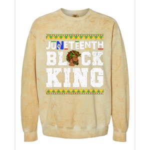 Juneteenth Black Melanin King History Month African Colorblast Crewneck Sweatshirt